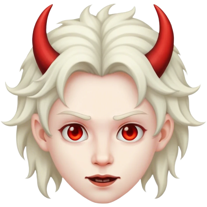 😈 with hair emoji