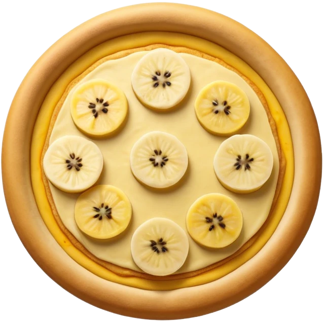 very yellow banana pizza straight top down emoji