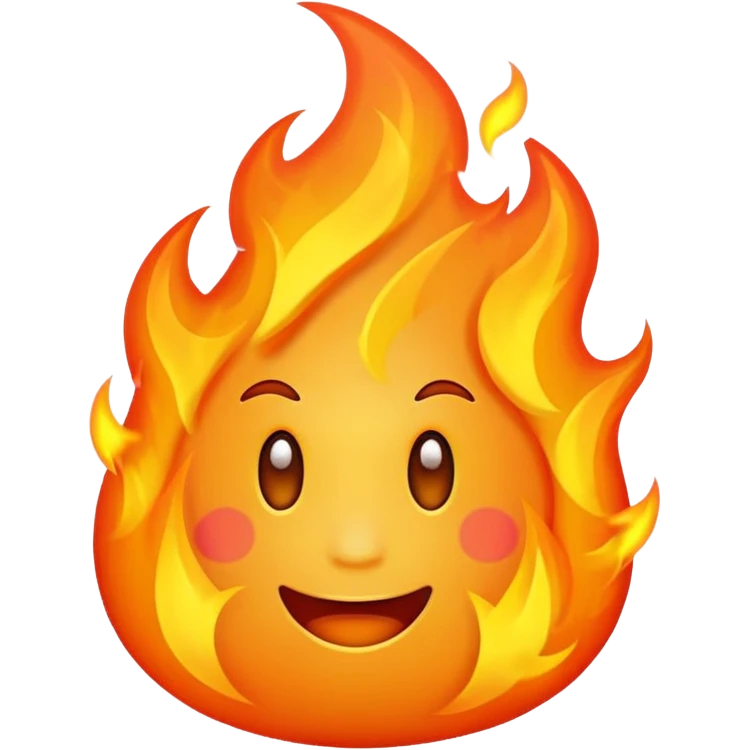 First Fire without the face  emoji