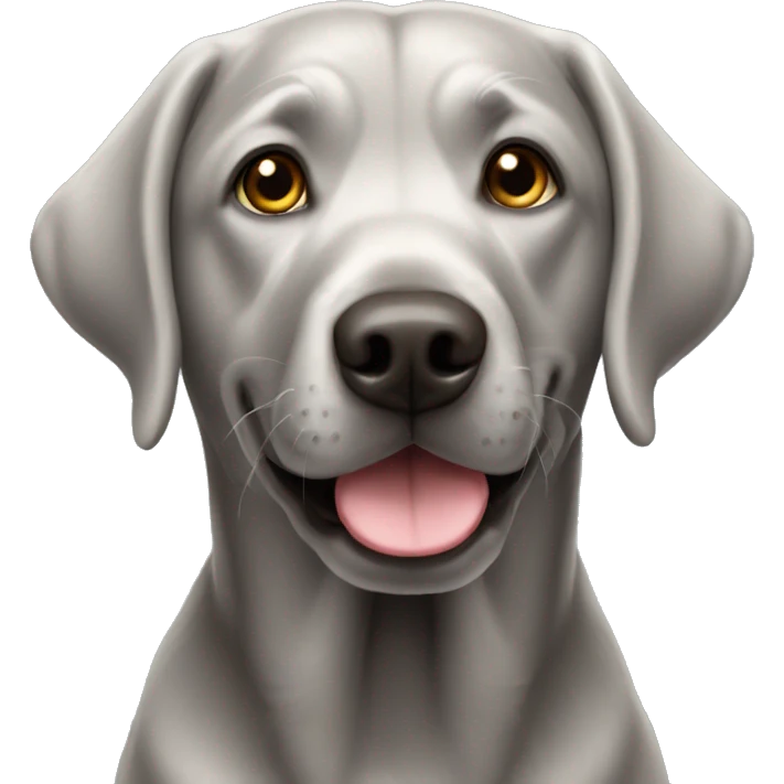 Silver Labrador  emoji