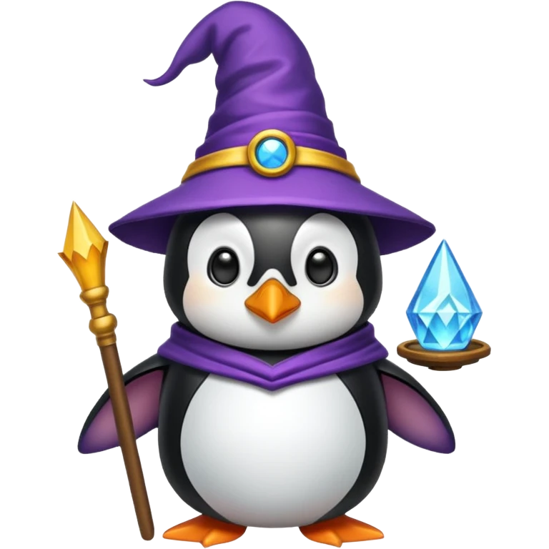 Penguin Wizard emoji