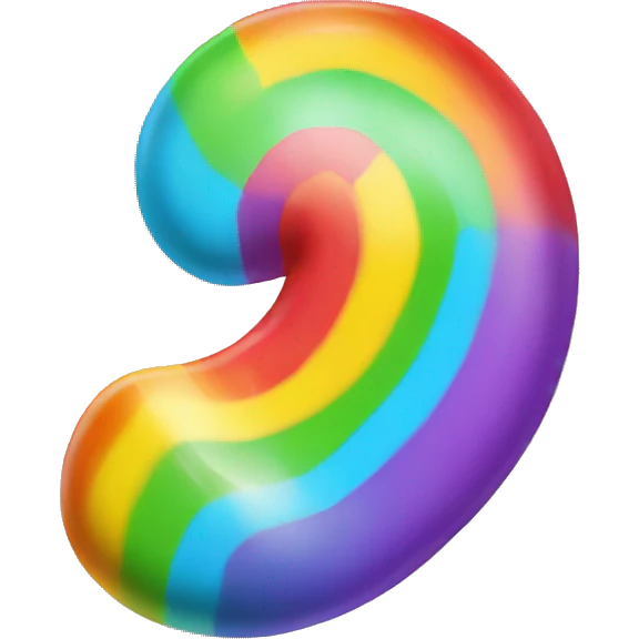 rainbow candy emoji