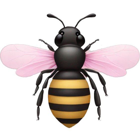 Light pink bee emoji