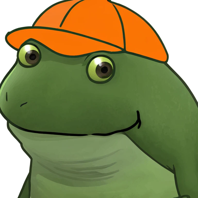 bufo with orange cap emoji