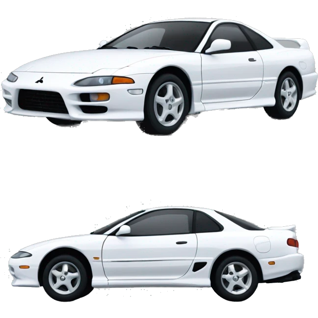 White 1994 Mitsubishi 3000 GT emoji