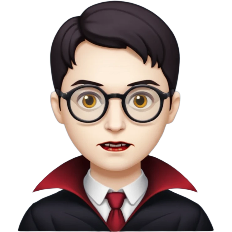 spectacled vampire emoji