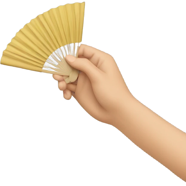 Hand fanning myself emoji