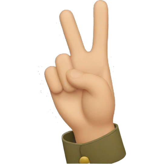 Scout hand salute emoji