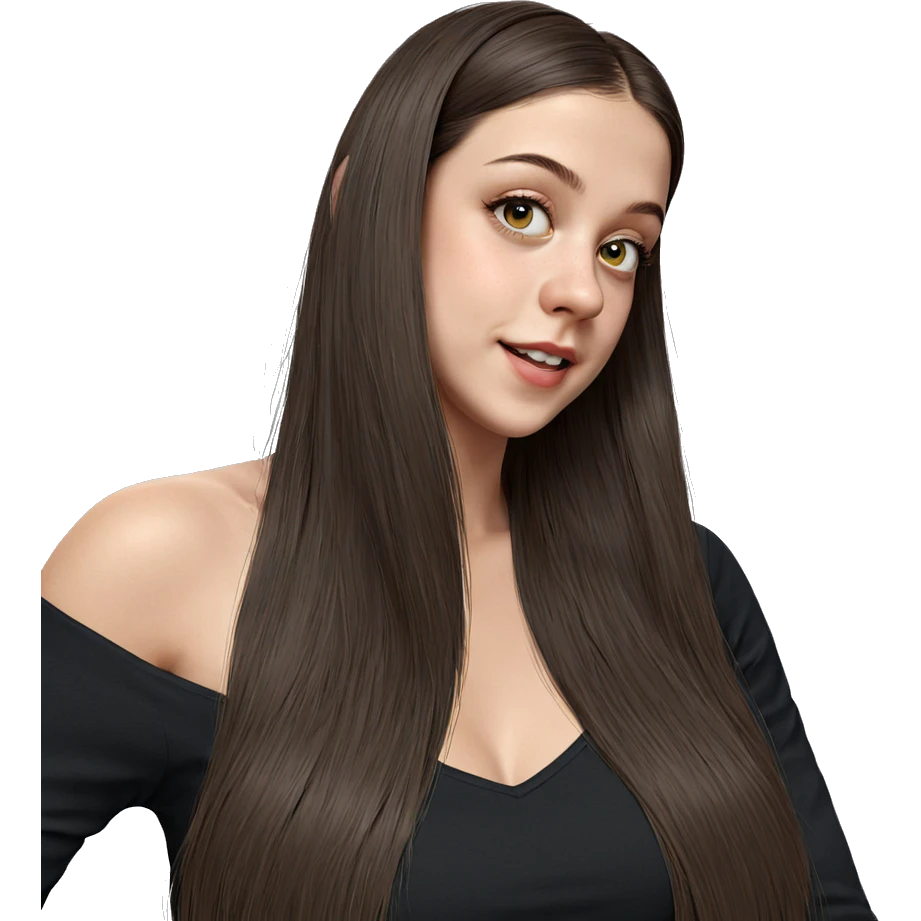 realistic portrait of girl emoji