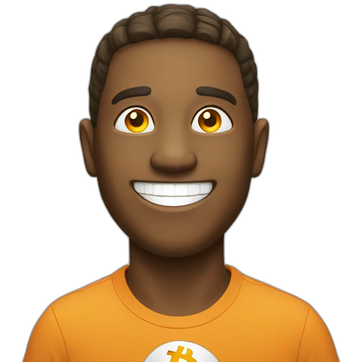 happy bitcoin emoji
