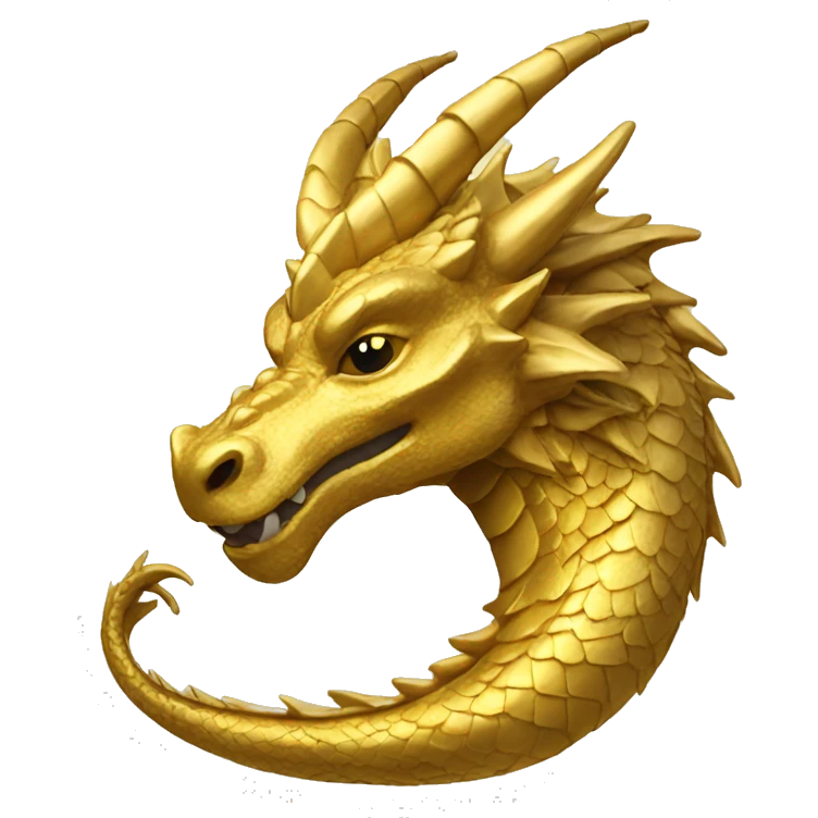 gold dragon emoji