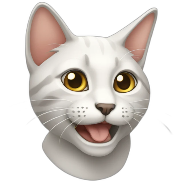 Gato siamés alegre emoji