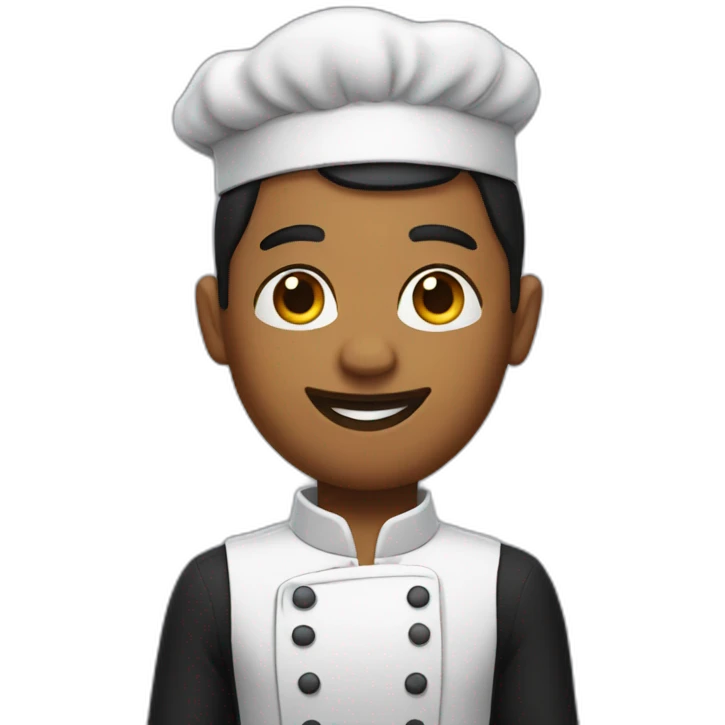 characters as a waiter emoji