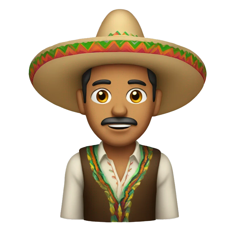 Mexican man in a sombrero emoji
