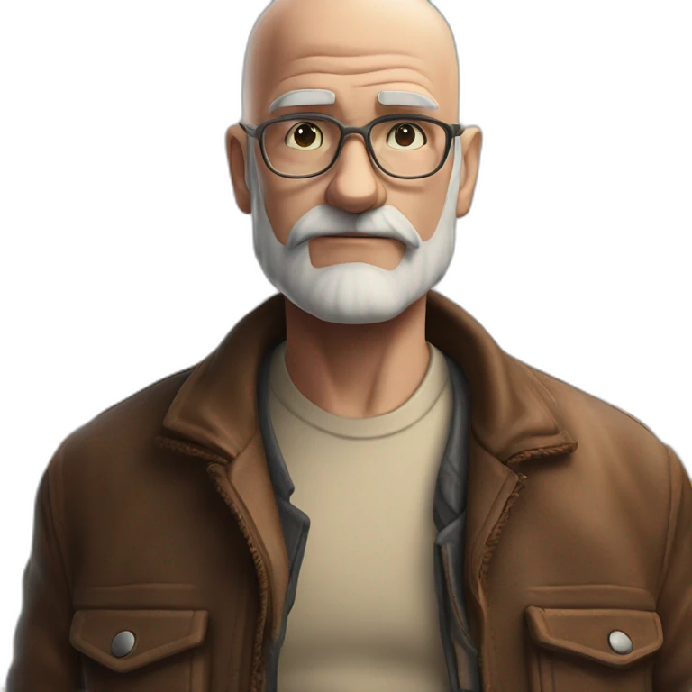 mountain man with blue sky emoji