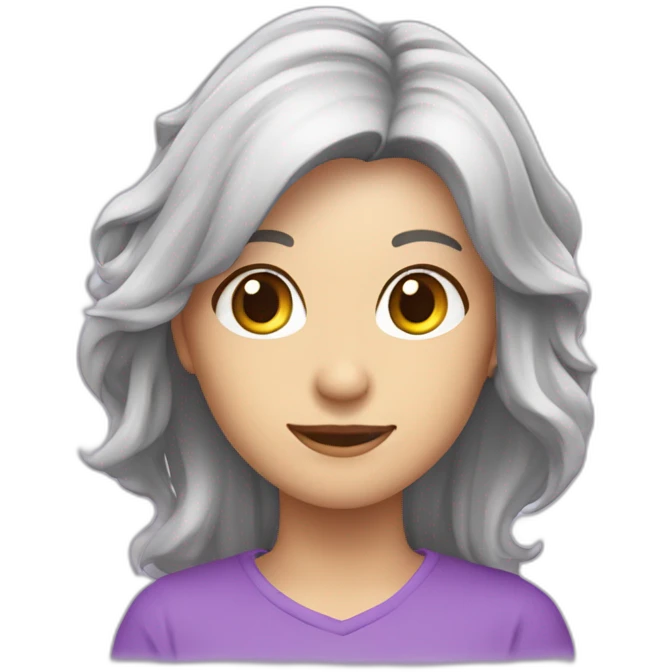 Gata branca em cima de foguete roxo emoji
