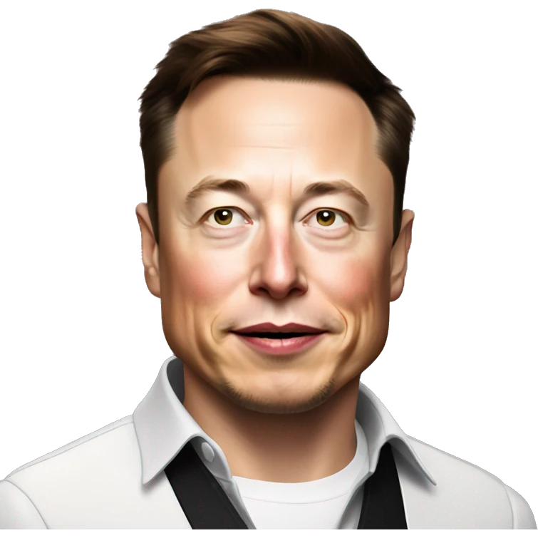elon musk with a parrot  emoji