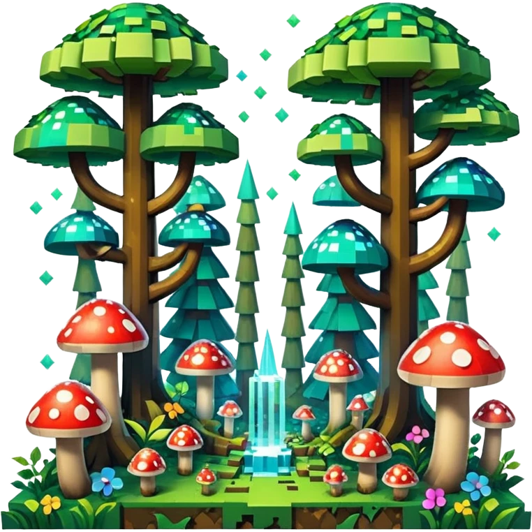 minecraft tematikos magic forest emoji