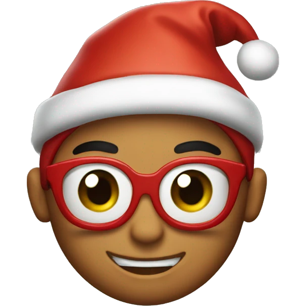 Spider-Man wearing a Christmas hat  emoji