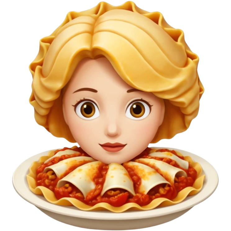 Female stuffed shell emoji
