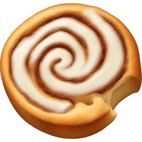 one plain cinnamon roll emoji