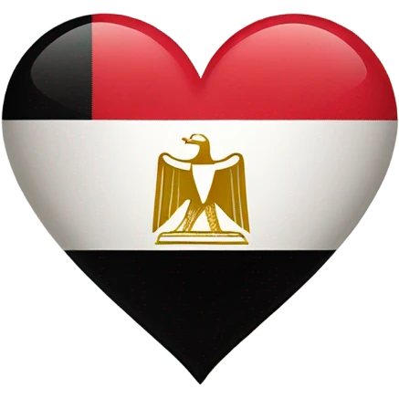 egypt flag as a heart emoji
