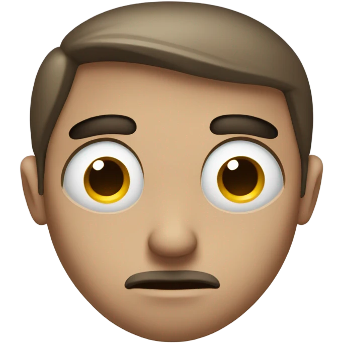 Depressed face emoji