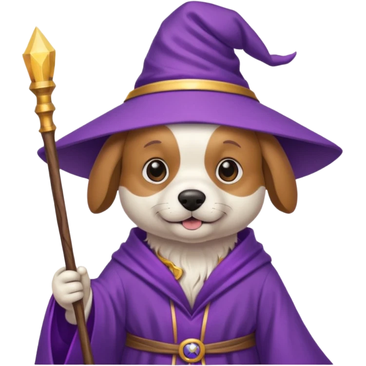 Dog wizard emoji