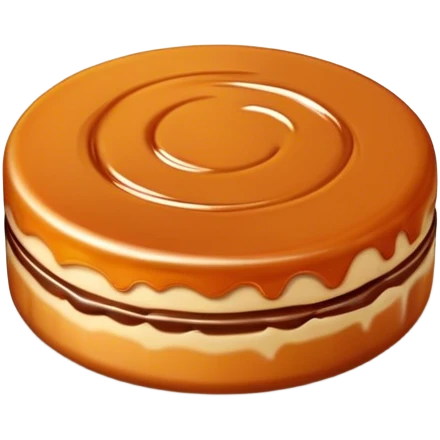 Dalgona candy circle  emoji