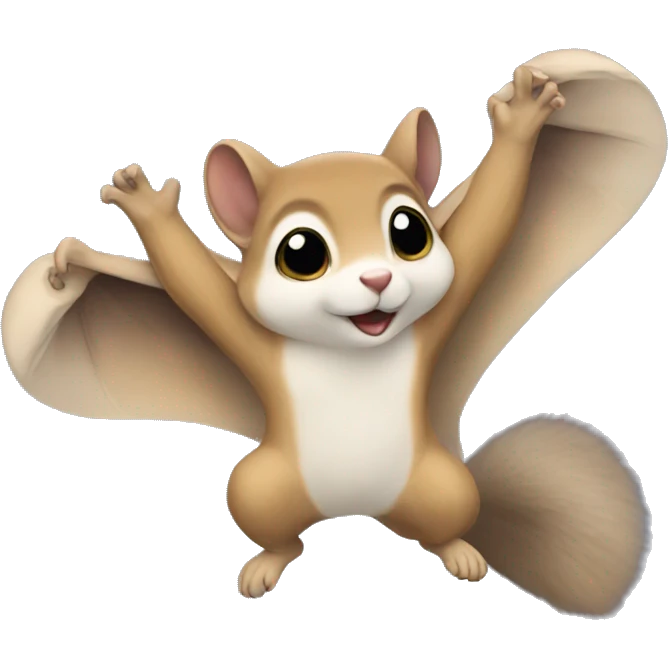 Flying squirrel emoji