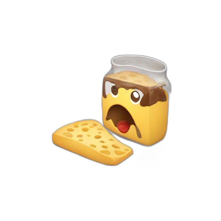 Chat qui mange emoji