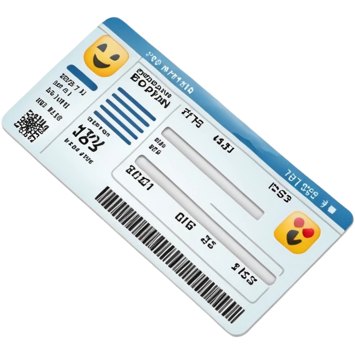 boarding pass emoji