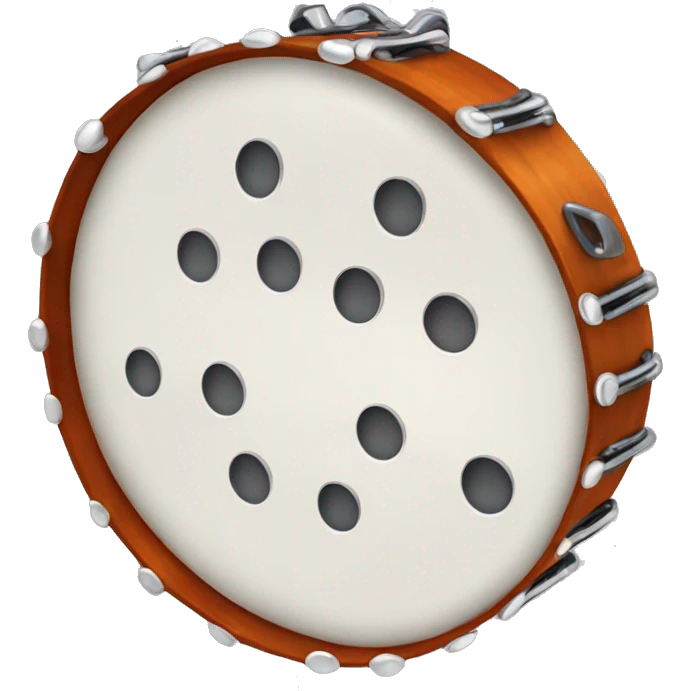 tambourine with metal jingles emoji