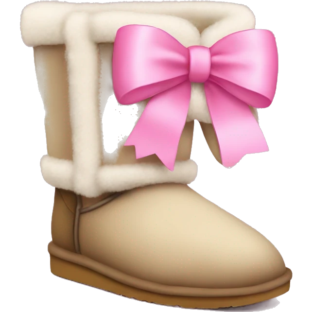 cute Uggs with pink bows  emoji