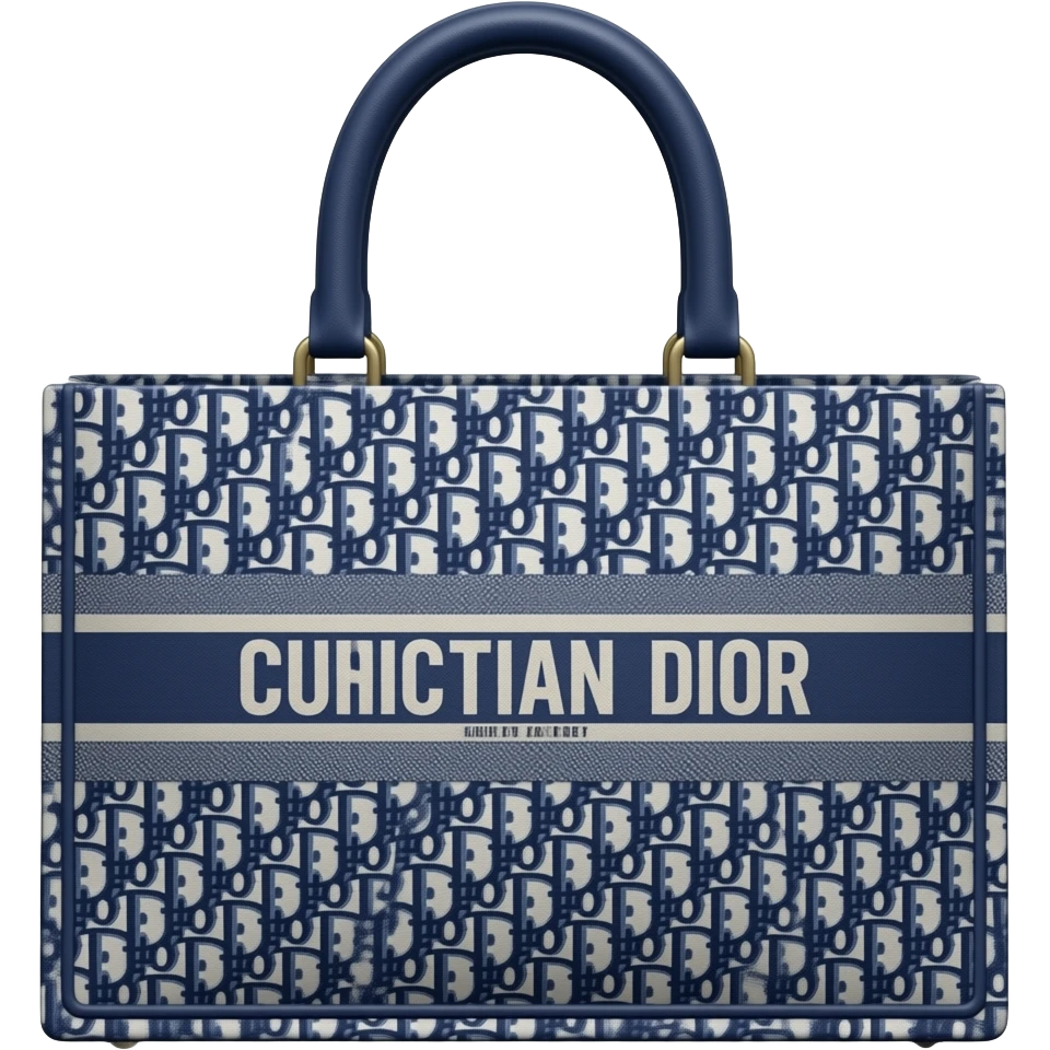 blue dior tote bag emoji
