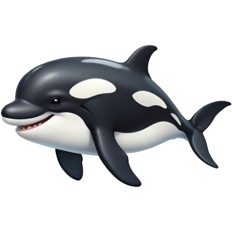 Killer whale smiling  emoji
