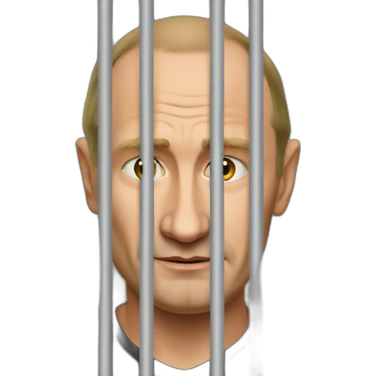 putin prisoner behind bars emoji