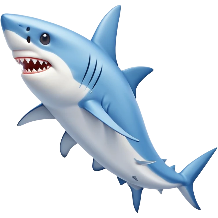 Shark with blue nike shoes  emoji