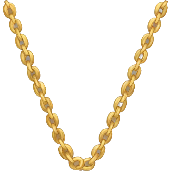 gold necklace emoji