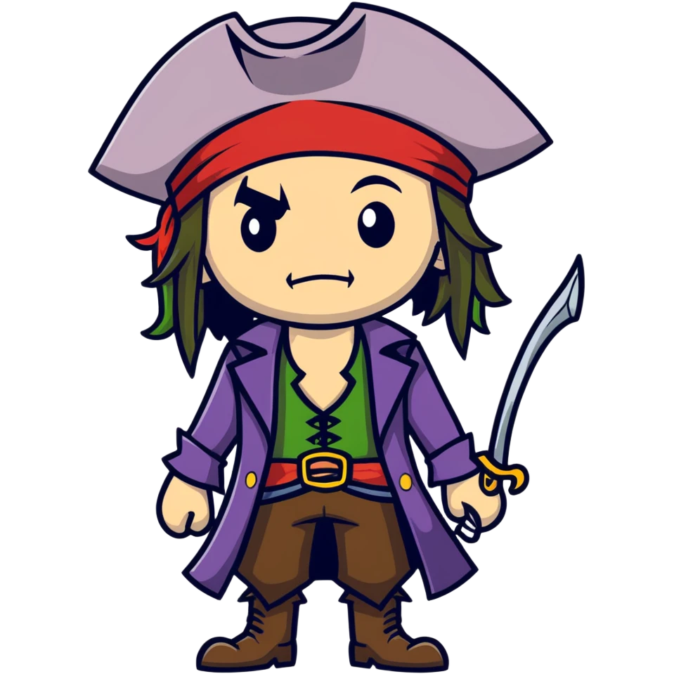 Jack sparrow Joker mix emoji