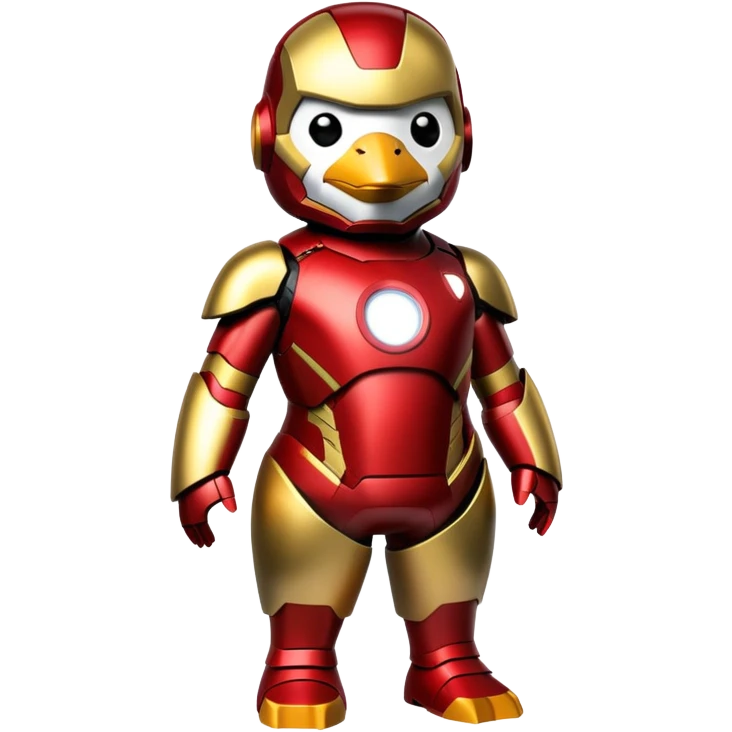  Iron Man as a penguin emoji