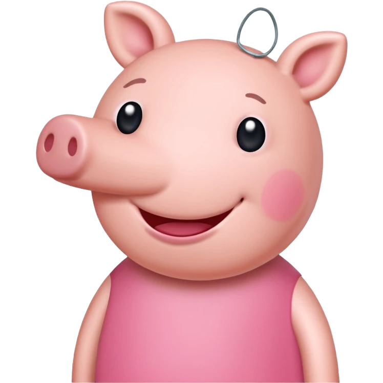 Peppa Pig smiling emoji