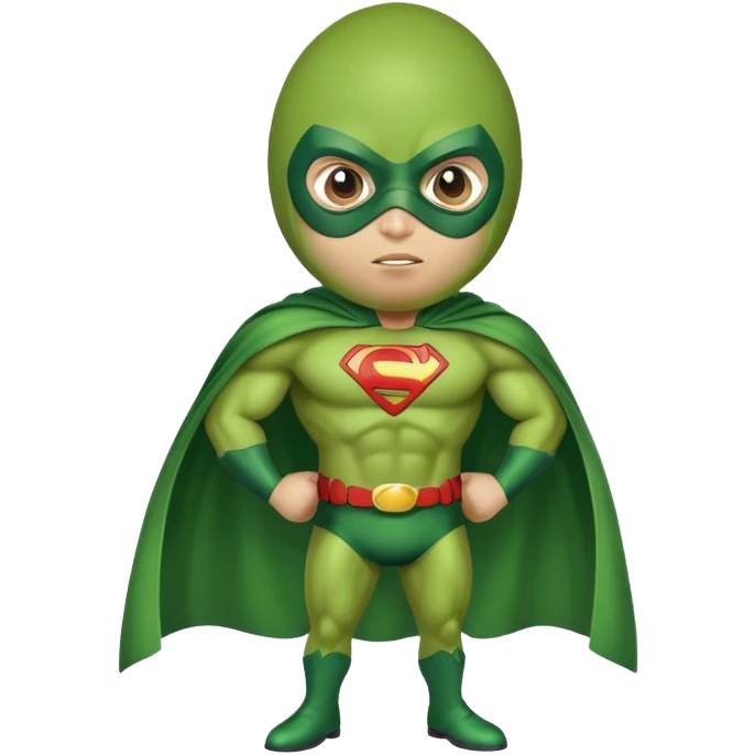 Avocado superhero emoji