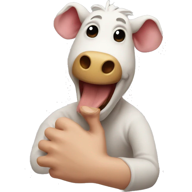 Cerdo con pulgar arriba emoji