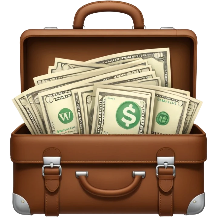 open wifi money filled briefcase emoji
