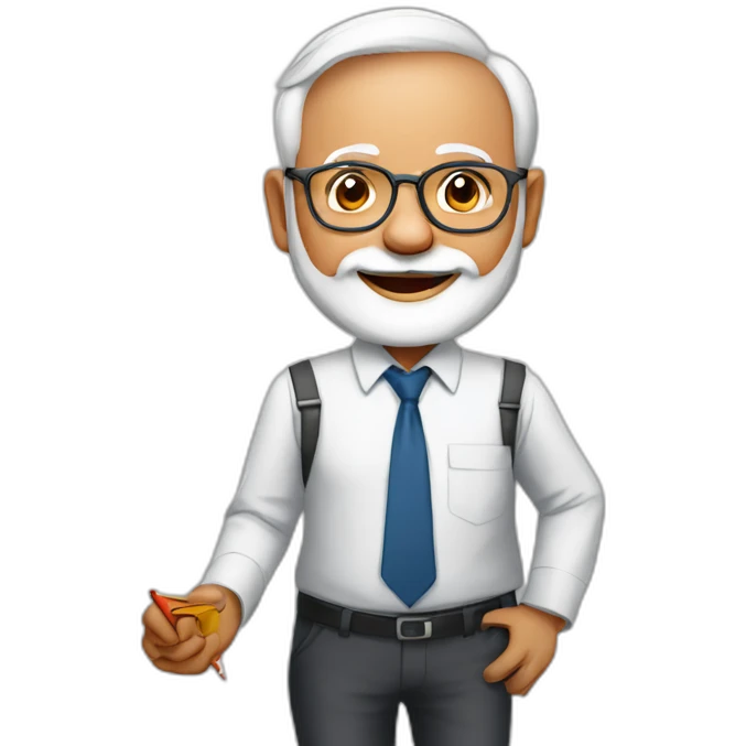 Pm Modi as a teacher  emoji