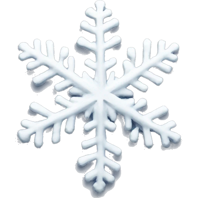 pretty snowkflake emoji