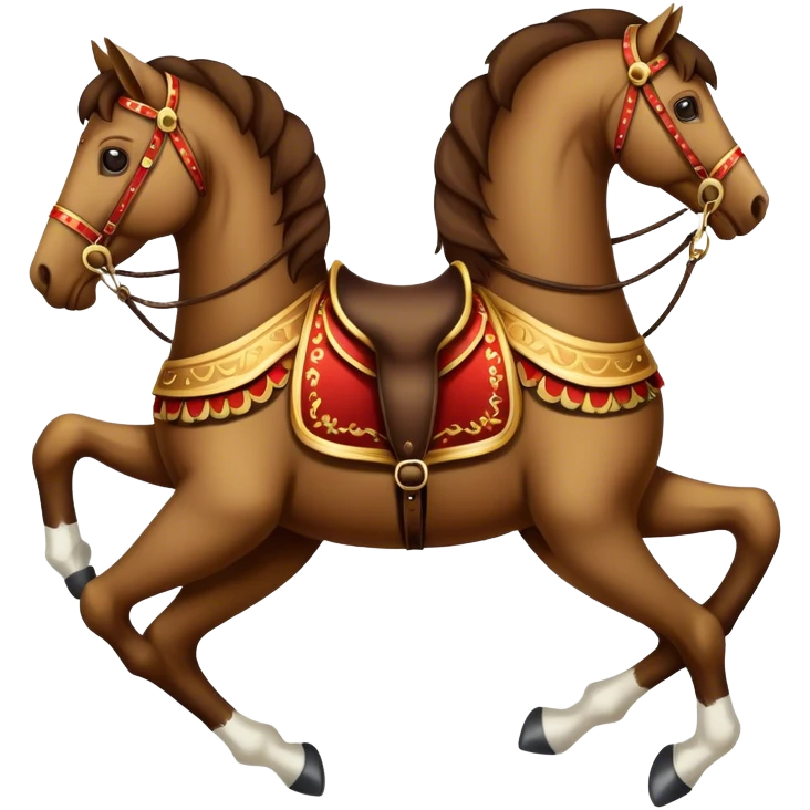 Vintage circus horse emoji