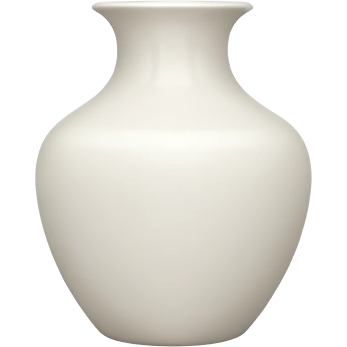 vaso branco sem flores emoji