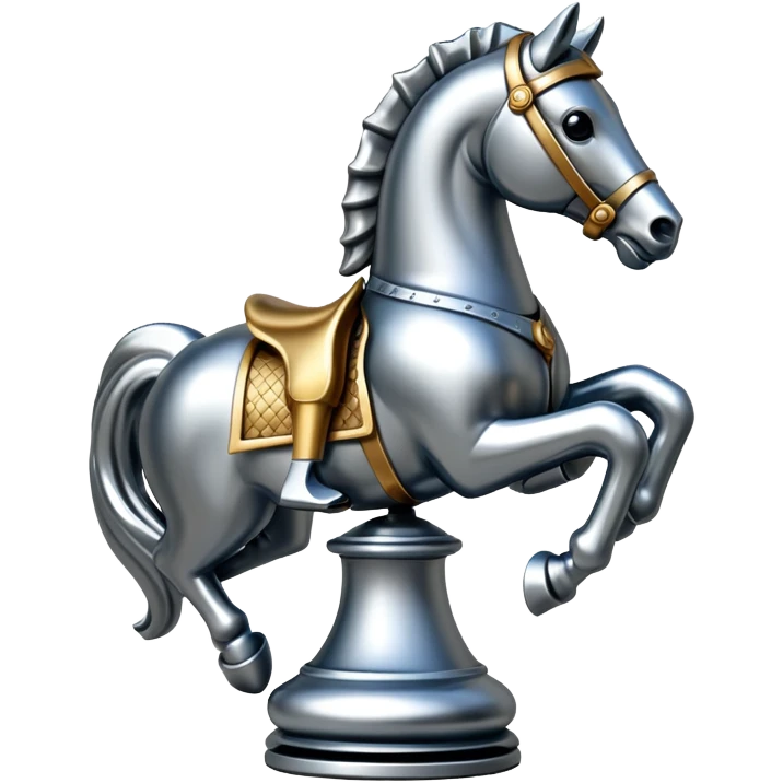 A knight chess piece horse emoji